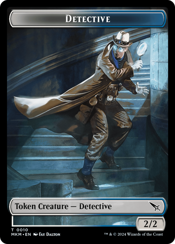 Detective    Human Double-Sided Token [Murders at Karlov Manor Tokens] For Sale