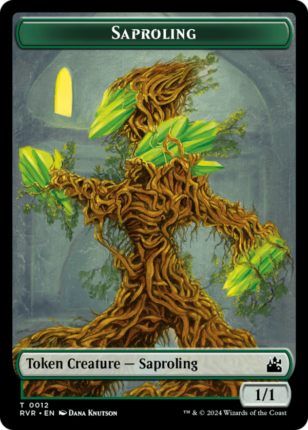 Saproling    Zombie Double-Sided Token [Ravnica Remastered Tokens] Cheap