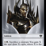 Clue    Ob Nixilis of the Black Oath Emblem Double-Sided Token [Commander Masters Tokens] Discount - Image 2