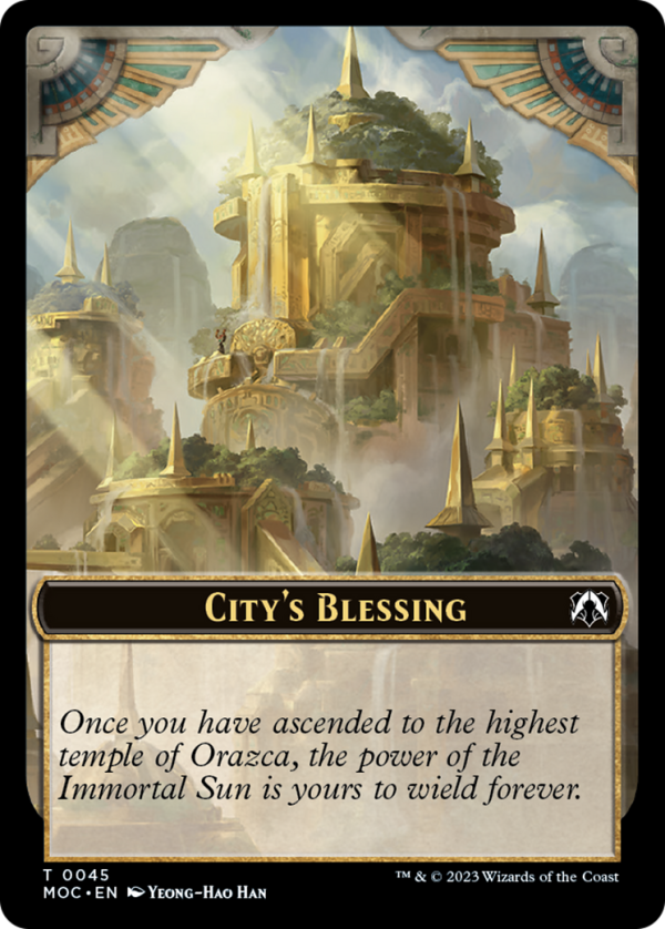 Butterfly    City s Blessing Double-Sided Token [March of the Machine Commander Tokens] Online now - Image 2