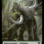 Servo    Elephant Double-Sided Token [Commander Masters Tokens] For Sale - Image 2