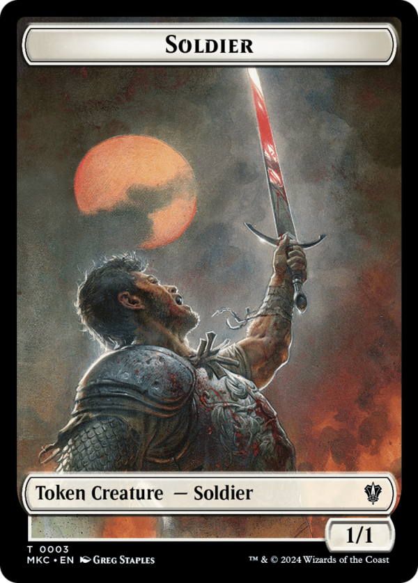 Construct    Soldier Double-Sided Token [Murders at Karlov Manor Commander Tokens] For Cheap - Image 2