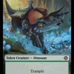 Copy    Dinosaur Double-Sided Token [The Lost Caverns of Ixalan Commander Tokens] Cheap - Image 2