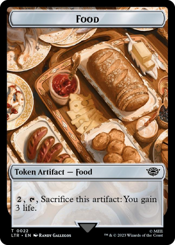 Smaug    Food (0022) Double-Sided Token (Surge Foil) [The Lord of the Rings: Tales of Middle-Earth Tokens] Cheap - Image 2
