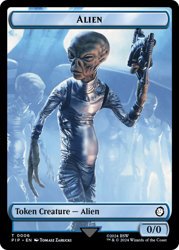 Radiation    Alien Double-Sided Token [Fallout Tokens] For Discount - Image 2