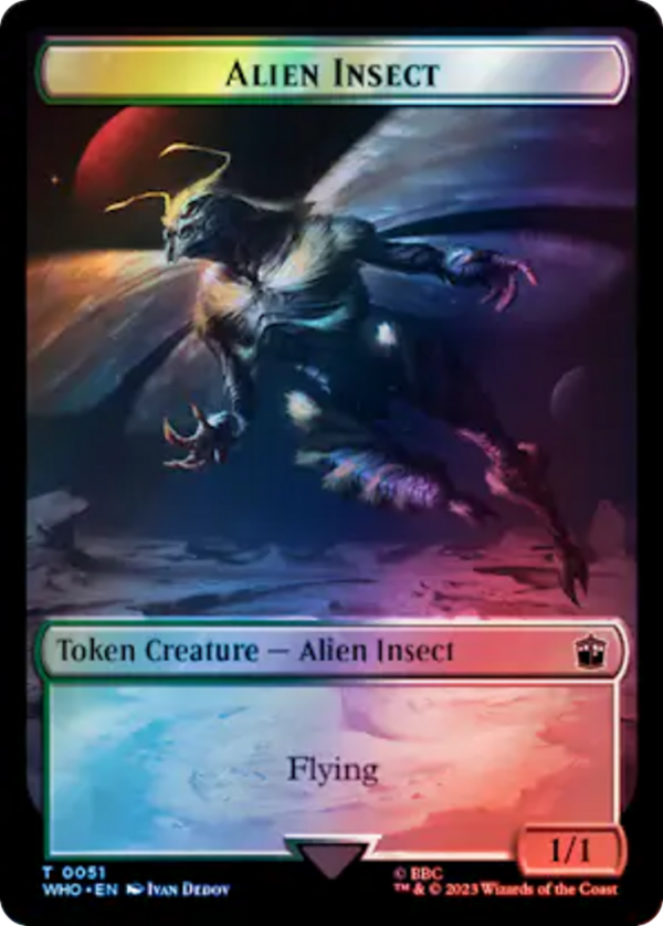 Dalek    Alien Insect Double-Sided Token (Surge Foil) [Doctor Who Tokens] For Discount - Image 2