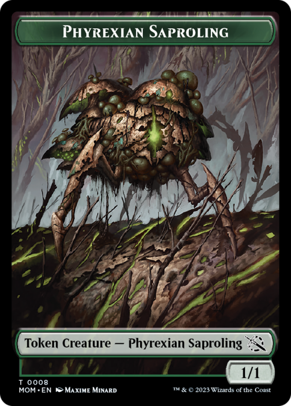 Elemental (9)    Phyrexian Saproling Double-Sided Token [March of the Machine Tokens] Discount - Image 2