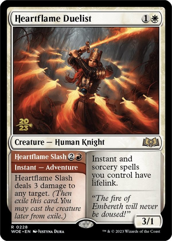 Heartflame Duelist    Heartflame Slash [Wilds of Eldraine Prerelease Promos] Online Hot Sale