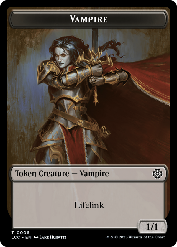 Vampire (0006)    Vampire Demon Double-Sided Token [The Lost Caverns of Ixalan Commander Tokens] Online Sale