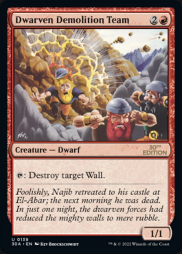 Dwarven Demolition Team [30th Anniversary Edition] Online Hot Sale