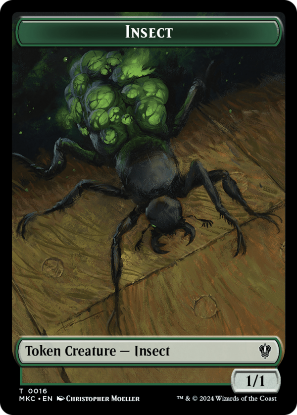 Insect (0016)    Manifest Double-Sided Token [Murders at Karlov Manor Commander Tokens] Fashion