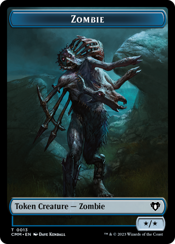 Spirit (0039)    Zombie (0013) Double-Sided Token [Commander Masters Tokens] Sale - Image 2