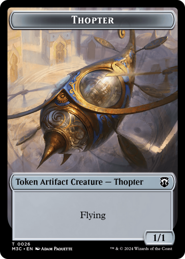 Aetherborn    Thopter Double-Sided Token [Modern Horizons 3 Commander Tokens] For Discount - Image 2