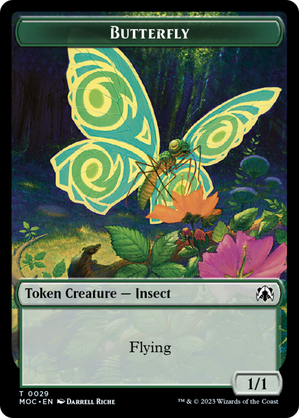 Butterfly    City s Blessing Double-Sided Token [March of the Machine Commander Tokens] Online now