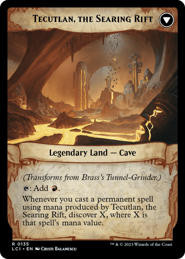 Brass s Tunnel-Grinder    Tecutlan, the Searing Rift [The Lost Caverns of Ixalan Prerelease Cards] Online Sale - Image 2
