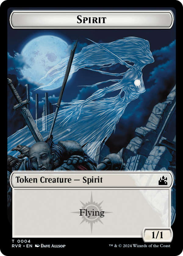 Goblin (0008)    Spirit (0004) Double-Sided Token [Ravnica Remastered Tokens] For Discount - Image 2