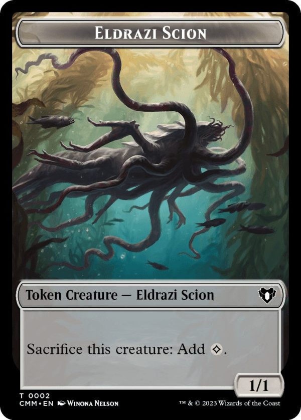Eldrazi Scion    Emblem - Daretti, Scrap Savant Double-Sided Token [Commander Masters Tokens] For Sale