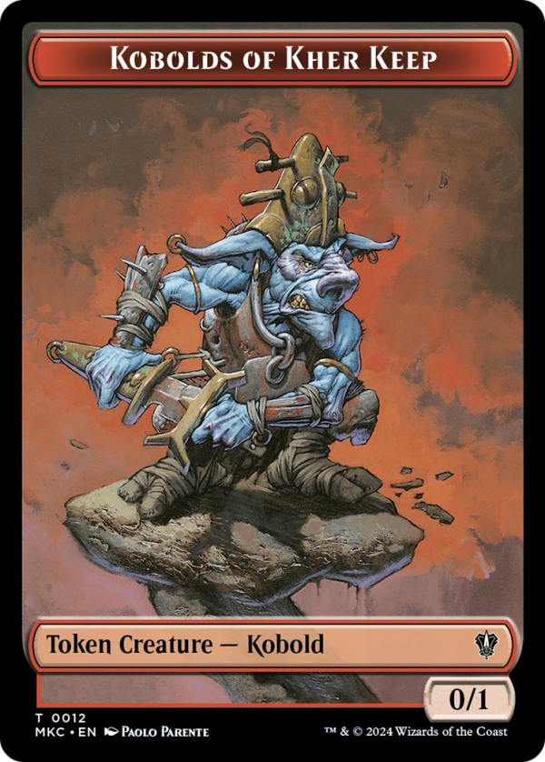 Gold    Kobolds of Kher Keep Double-Sided Token [Murders at Karlov Manor Commander Tokens] Cheap - Image 2