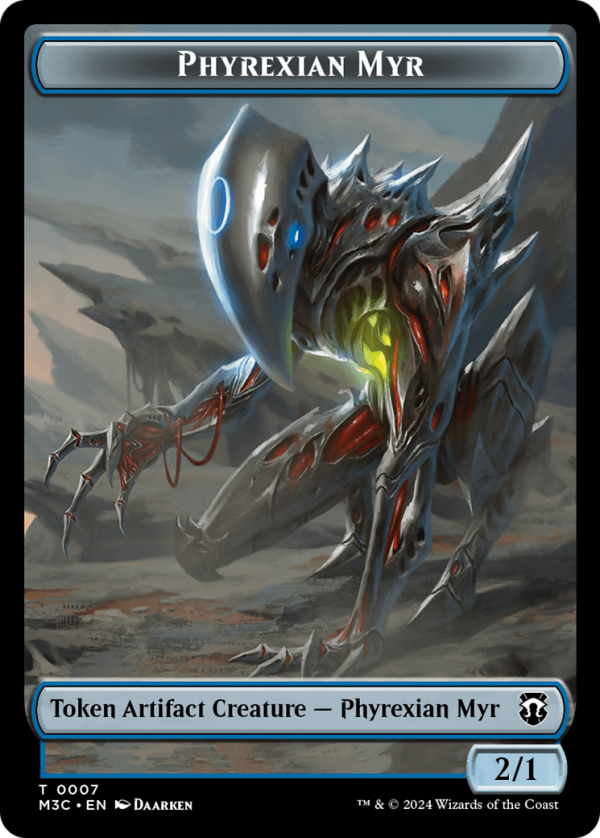 Phyrexian Myr    Servo Double-Sided Token [Modern Horizons 3 Commander Tokens] Online