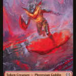 Phyrexian Goblin    Drone Double-Sided Token [Phyrexia: All Will Be One Tokens] For Sale - Image 3