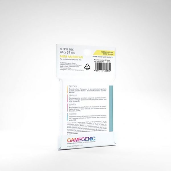 Gamegenic: Prime Sleeves: Mini American (44 x 67 mm) For Sale - Image 2