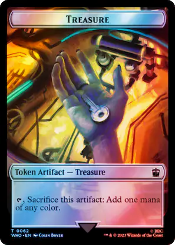 Dalek    Treasure (0062) Double-Sided Token (Surge Foil) [Doctor Who Tokens] Sale - Image 2