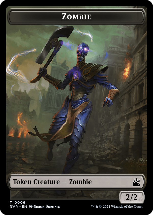 Saproling    Zombie Double-Sided Token [Ravnica Remastered Tokens] Cheap - Image 2