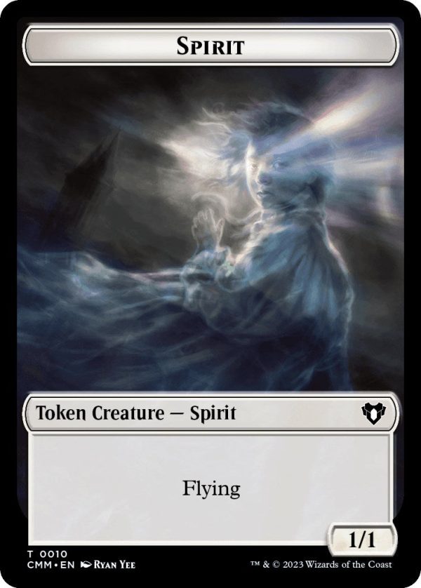 Spirit (0010)    Construct (0042) Double-Sided Token [Commander Masters Tokens] Cheap