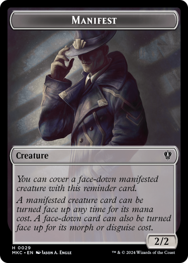 Insect (0016)    Manifest Double-Sided Token [Murders at Karlov Manor Commander Tokens] Fashion - Image 2