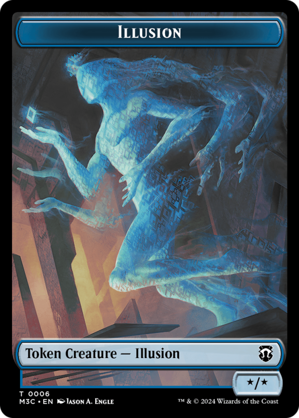 Illusion    Servo Double-Sided Token [Modern Horizons 3 Commander Tokens] Fashion