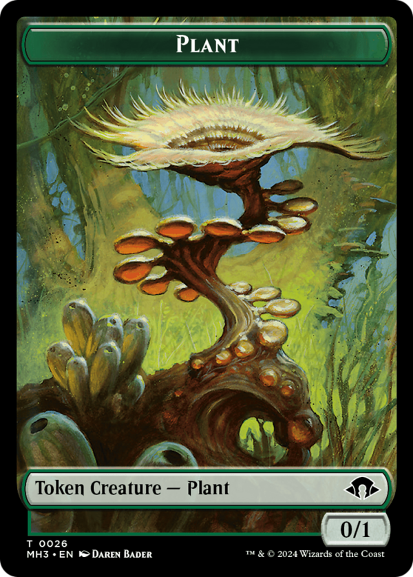 Ape    Plant Double-Sided Token [Modern Horizons 3 Commander Tokens] Cheap - Image 2