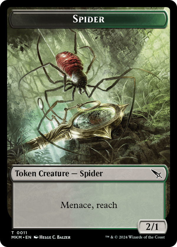 Thopter (0020)    Spider Double-Sided Token [Murders at Karlov Manor Tokens] Online Sale - Image 2