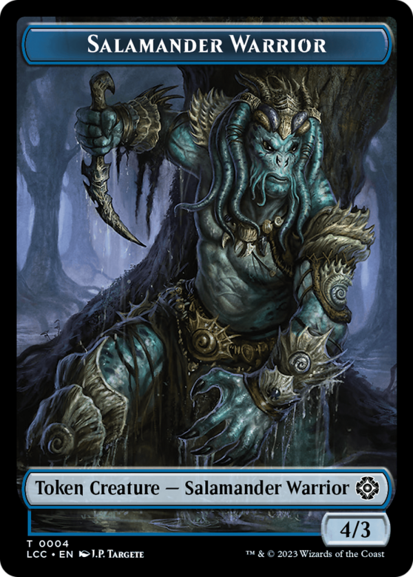 Salamander Warrior    Treasure Double-Sided Token [The Lost Caverns of Ixalan Commander Tokens] For Discount