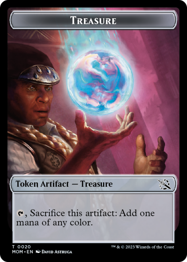 Treasure (20)    Knight Double-Sided Token [March of the Machine Tokens] For Discount