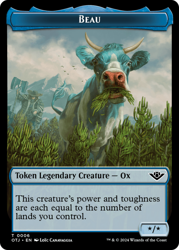 Beau    Plot Double-Sided Token [Outlaws of Thunder Junction Tokens] Cheap
