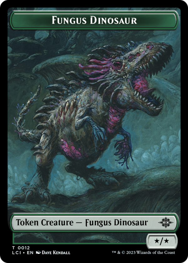 Fungus Dinosaur    Vampire Demon Double-Sided Token [The Lost Caverns of Ixalan Tokens] on Sale