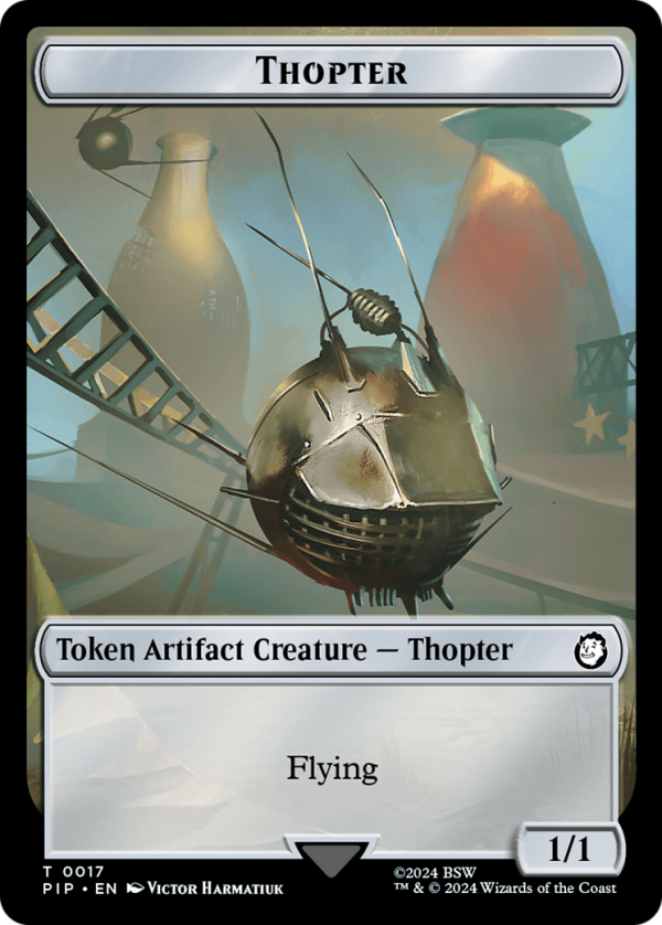 Food (0012)    Thopter Double-Sided Token [Fallout Tokens] For Sale - Image 2