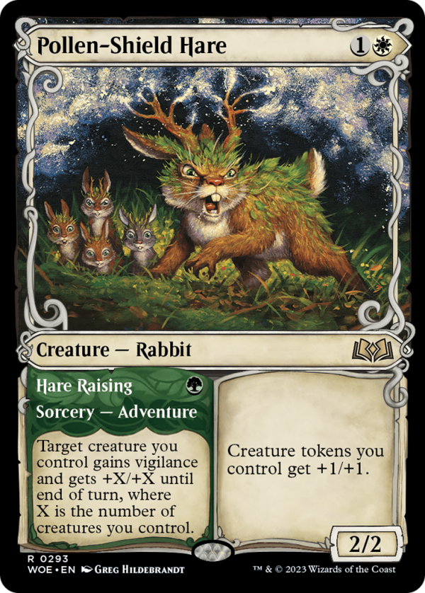 Pollen-Shield Hare    Hare Raising (Promo Pack) [Wilds of Eldraine Promos] Cheap