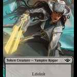 Treasure    Human Rogue Double-Sided Token [Outlaws of Thunder Junction Tokens] Discount - Image 2