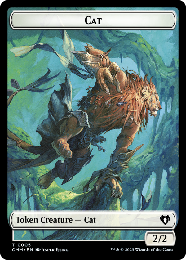 Clue    Cat (0005) Double-Sided Token [Commander Masters Tokens] For Discount - Image 2
