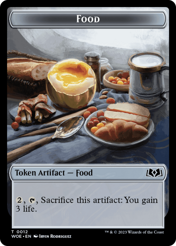 Treasure    Food (0012) Double-Sided Token [Wilds of Eldraine Tokens] Cheap - Image 2