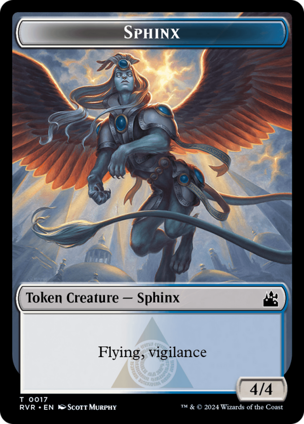 Goblin (0008)    Sphinx Double-Sided Token [Ravnica Remastered Tokens] Discount - Image 2
