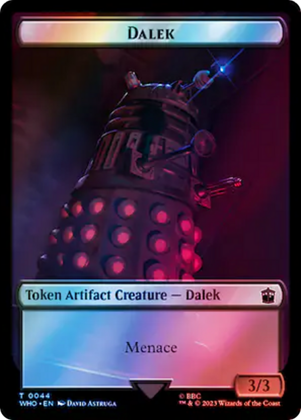 Dalek    Treasure (0062) Double-Sided Token (Surge Foil) [Doctor Who Tokens] Sale