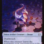 Phyrexian Goblin    Drone Double-Sided Token [Phyrexia: All Will Be One Tokens] For Sale - Image 2