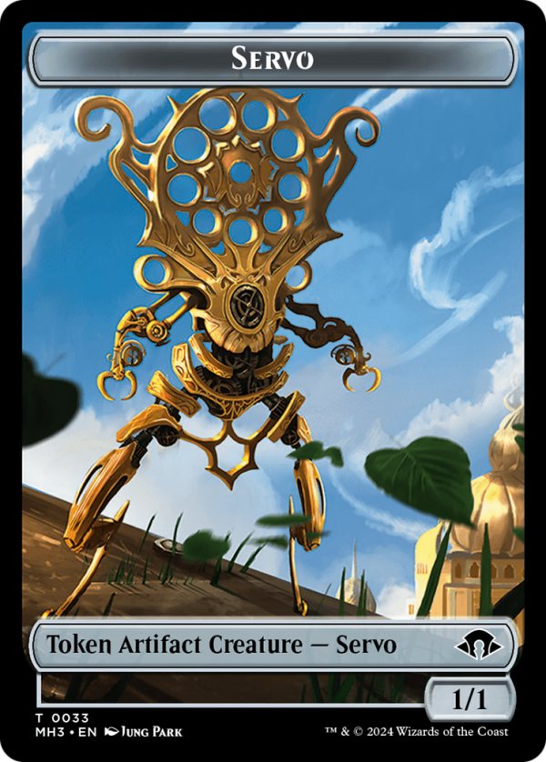Phyrexian Myr    Servo Double-Sided Token [Modern Horizons 3 Commander Tokens] Online - Image 2