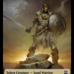 Marit Lage    Sand Warrior Double-Sided Token [Modern Horizons 3 Commander Tokens] Online Sale - Image 2
