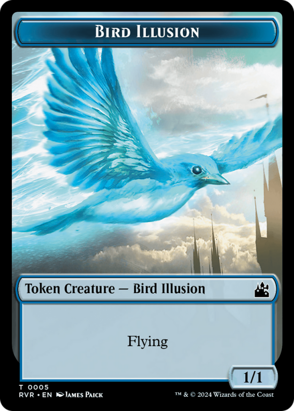 Goblin (0008)    Bird Illusion Double-Sided Token [Ravnica Remastered Tokens] on Sale - Image 2