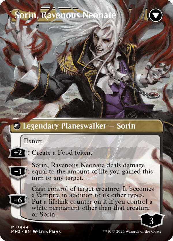 Sorin of House Markov    Sorin, Ravenous Neonate (Borderless) [Modern Horizons 3] Online Hot Sale - Image 2