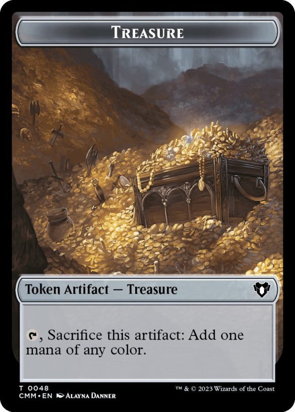 Treasure    Satyr Double-Sided Token [Commander Masters Tokens] Sale