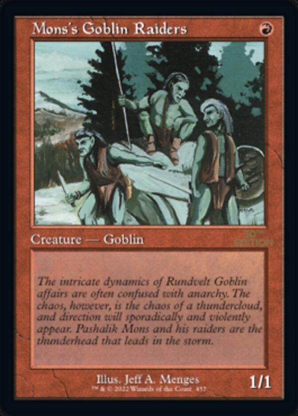 Mons s Goblin Raiders (Retro) [30th Anniversary Edition] Cheap